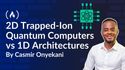 Why 2D Trapped-Ion Quantum Computers Could Be Easier to Scale Than 1D Architectures
